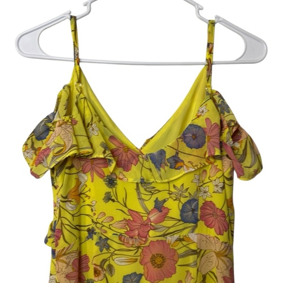 NWT boho hi low tiered cold shoulder feminine girly womens dress Small - Picture 5 of 14